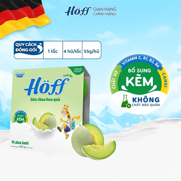 Sữa chua Hoff vị dưa lưới 6m+