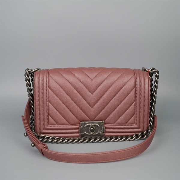 Túi Chanel Boy tím (26055942) sz25 KG+