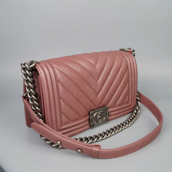 Túi Chanel Boy tím (26055942) sz25 KG+