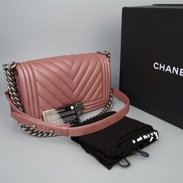 Túi Chanel Boy tím (26055942) sz25 KG+