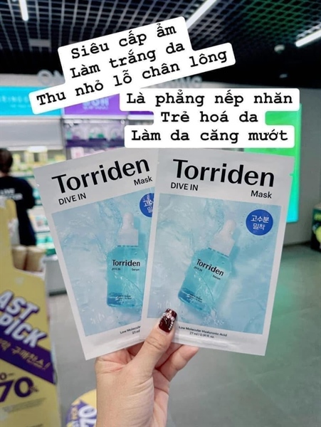 Mặt Nạ Torriden Dưỡng Ẩm Làm Dịu Da Dive In Hyaluronic Acid - Xanh Dương