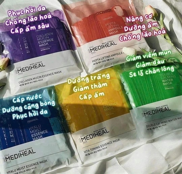 MẶT NẠ MEDIHEAL ESSENCE MASK 20ML-MÀU Xanh lá phục hồi