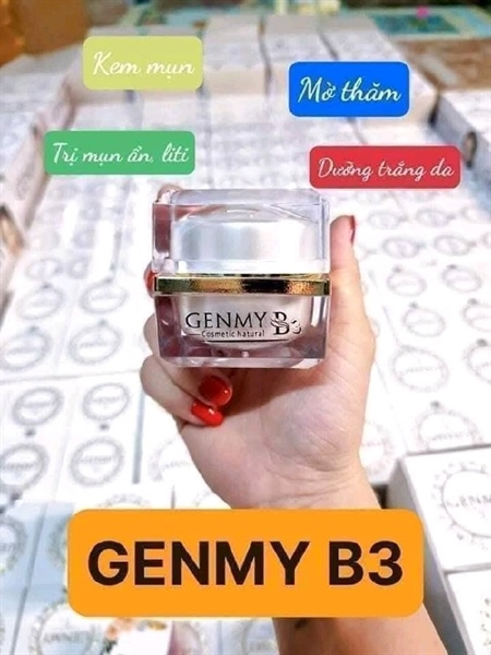 Kem Genmy B3 trắng da, ngừa mụn thâm, chống nắng 18g