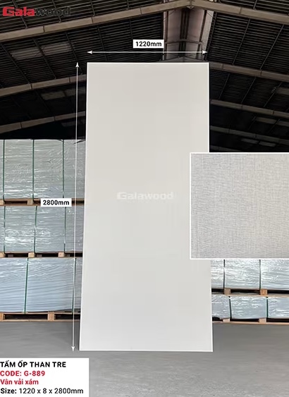 Tấm Than Tre 8mm Vân Vải