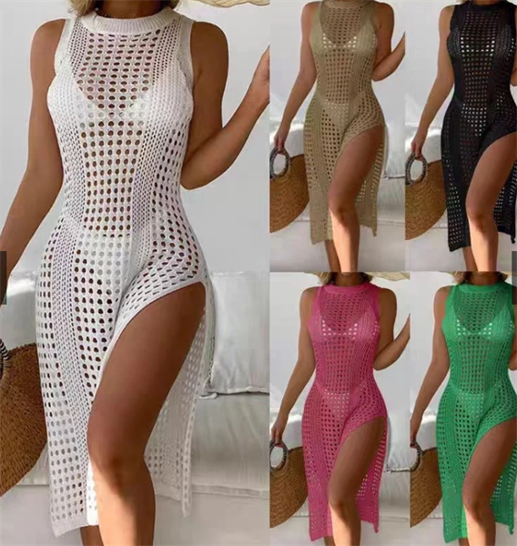 Áo đầm lưới Khoác ngoài sát tay đi biển thoáng khí