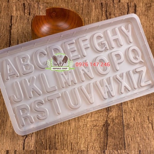 Khuôn nhựa rau câu 26 chữ cái