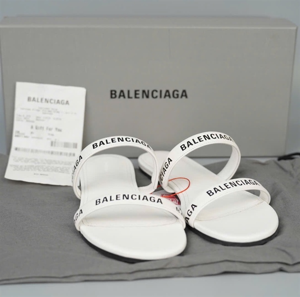 Dép Balenciaga trắng sz36 KG+