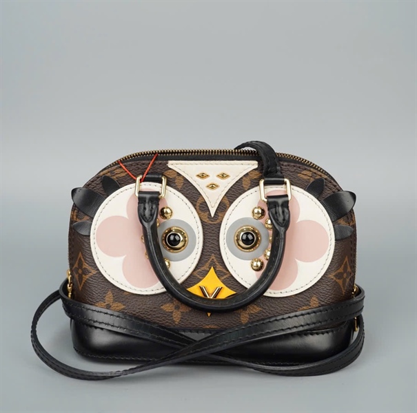 Túi LV Alma hoa nâu hình cú (SN0177) sz17 (HC)+