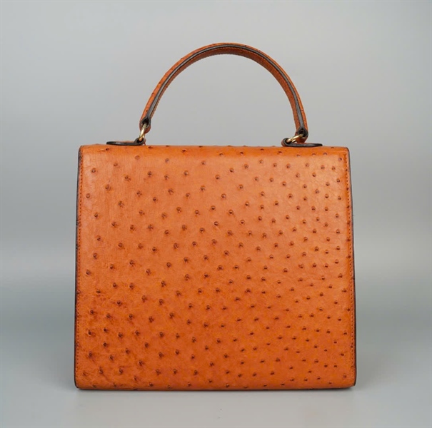 Túi Celine da đà điểu nâu kèm ví sz28 KG+