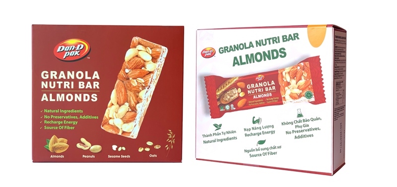 Thanh Granola hạnh nhân 6/30gr