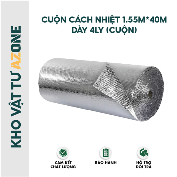 Cuộn cách nhiệt 1.55m*40m , dày 4ly