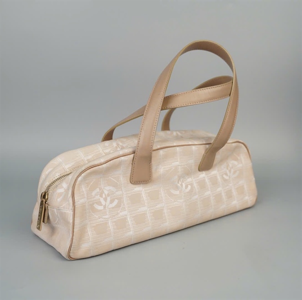 Túi Chanel handle trắng kem (8706796) sz34 (A-T) KG+