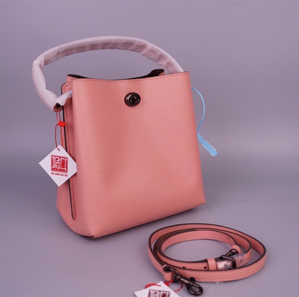 Túi Coach Bucket hồng sz20 (A-T) KG+