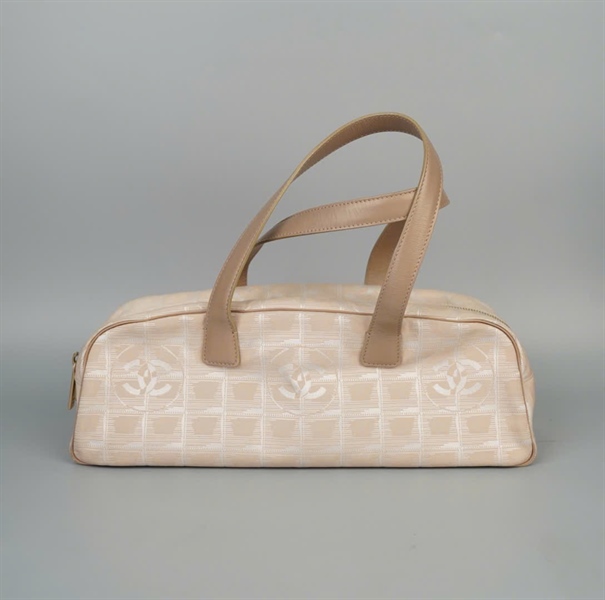 Túi Chanel handle trắng kem (8706796) sz34 (A-T) KG+