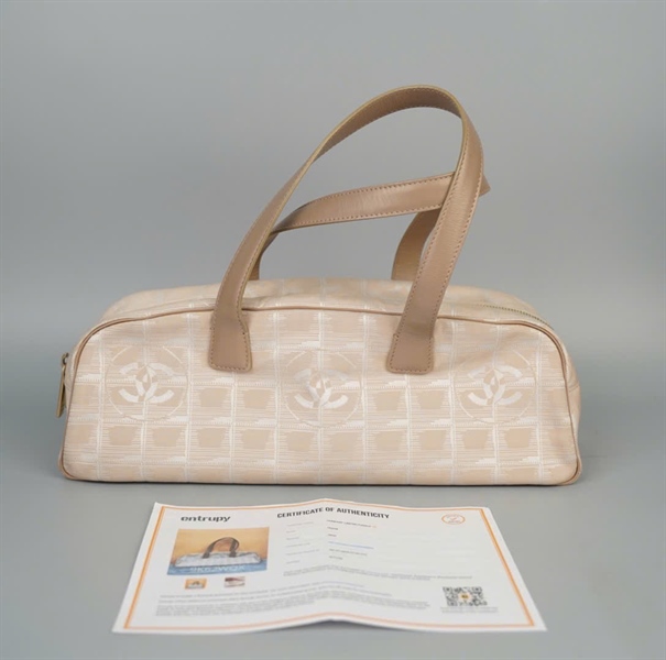 Túi Chanel handle trắng kem (8706796) sz34 (A-T) KG+