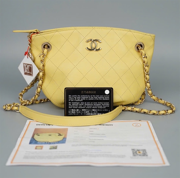 Túi Chanel màu vàng (27568668) sz16 KG +