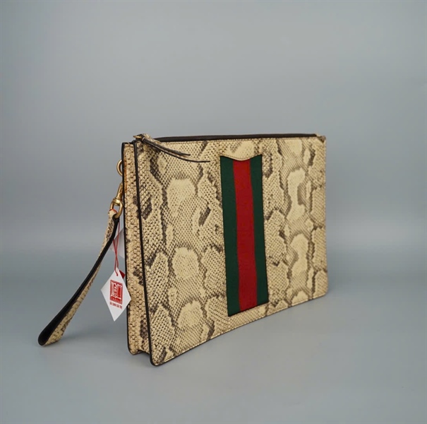 Túi GG Clutch da trăn sọc ophidia (433665493075) sz35 KG+