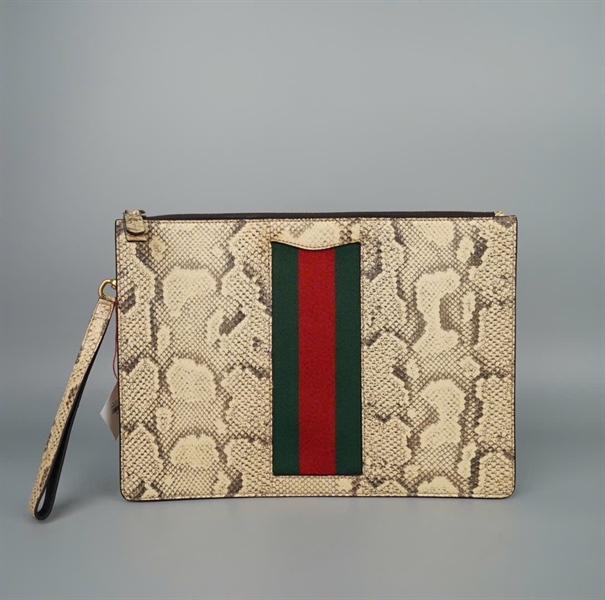 Túi GG Clutch da trăn sọc ophidia (433665493075) sz35 KG+