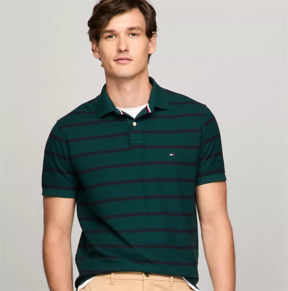TOMMY HILFIGER REG POLO XANH/ĐEN J9397