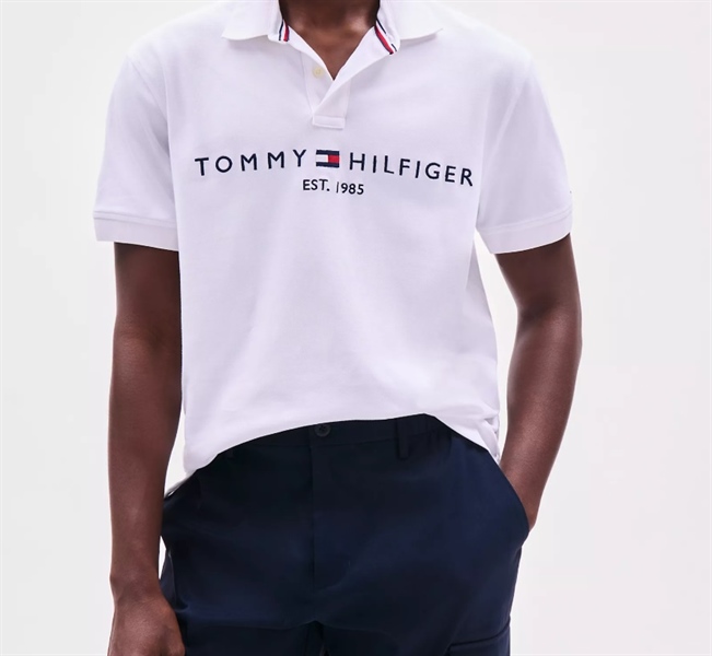 TOMMY HILFIGER REG POLO TRẮNG JB112