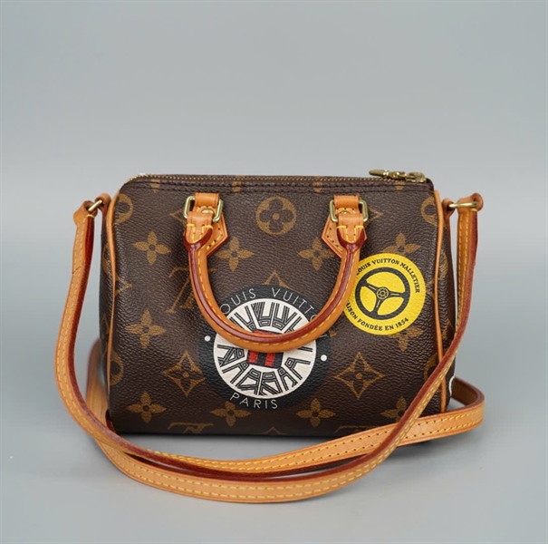 Túi LV Speedy hoa nâu in hình (TR3196) sz16 (HC)+