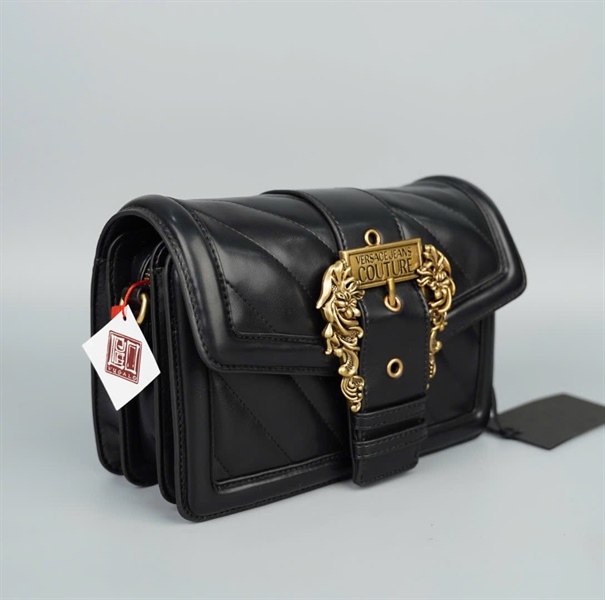 Túi Versace đen sz24 (PN) KG+