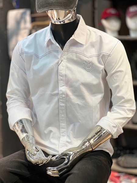 SMTD- trắng thêu logo THREE CLTN