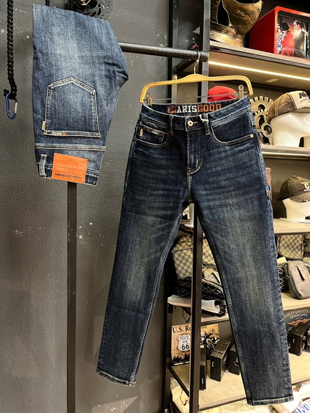 Jean QCSC-TT1 A731 xanh đậm chữ cam from Athlectic fit