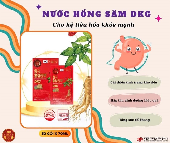 Nước hồng sâm DKG (30gói x 70ml)