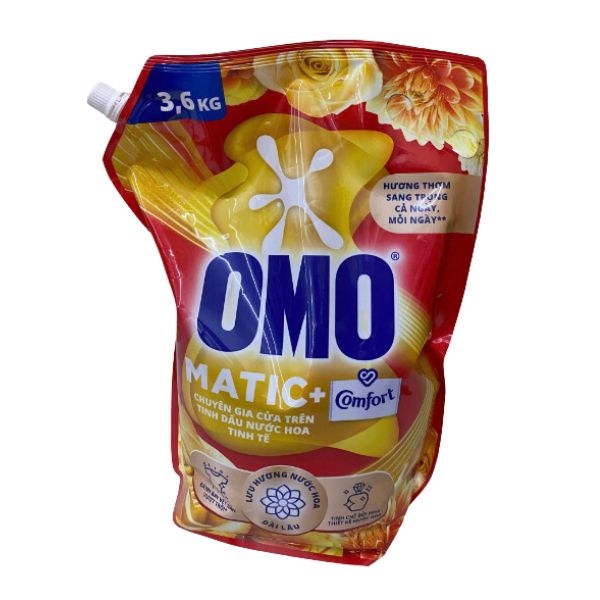 OMO nước giặt túi đỏ 3,6kg 4t/t
