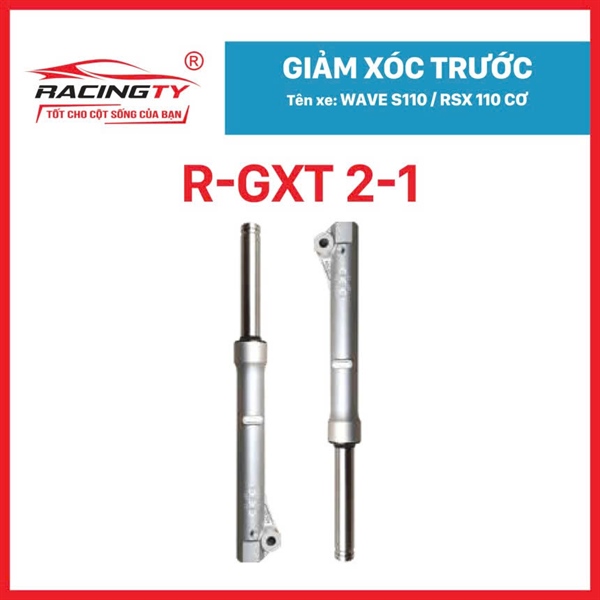 Giảm xóc trước WS 110 / RSX 110 (H, phanh cơ, 347mm) (Racingty) (KWW-DR) [ 1511 ]