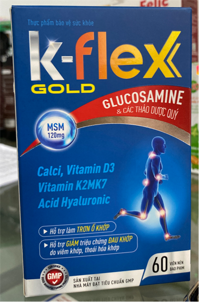 K - Flex Gold - Xương khớp (Lọ 60 viên) - Nasaki