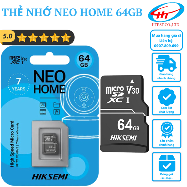 THẺ NHỚ 64GB HIKSEMI MICROSD C10