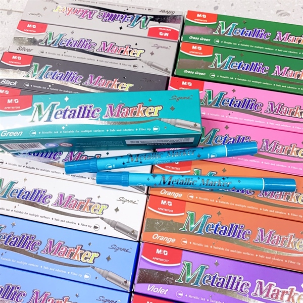Bút lông 2 đầu M&G Metallic Marker APMT807266