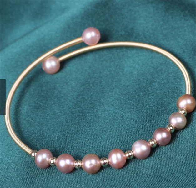 Vòng tay cuộn dây 6 viên