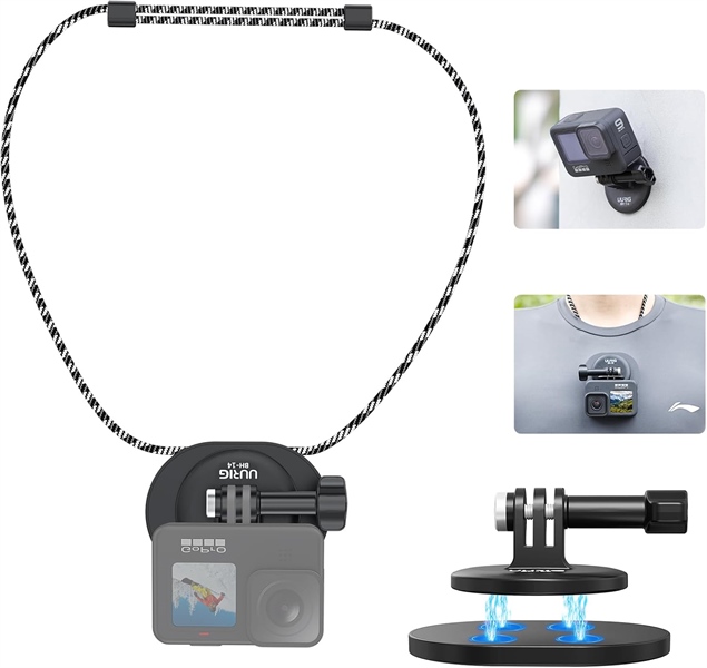 Vòng đeo cổ từ tính UURIG BH-14 cho GOPRO / DJI / INSTA360