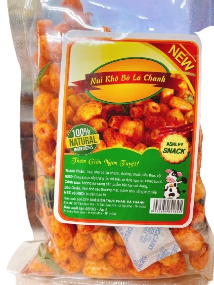 Nui khô bò lá chanh 100g