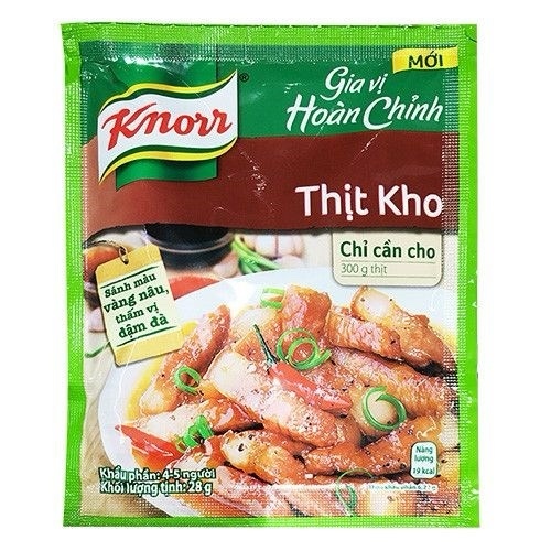 Gia vị hoàn chỉnh thịt kho Knorr gói 28g