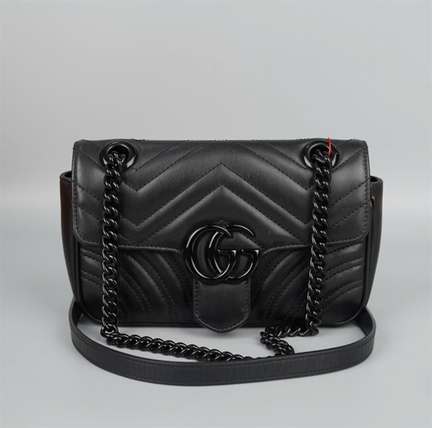 Túi GG Marmont đen (E038973177) sz20 (BQ) KG+