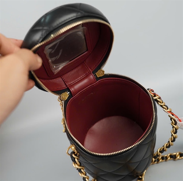 Túi Chanel Vanity đen (EJ61T43A) sz12 (HC) +