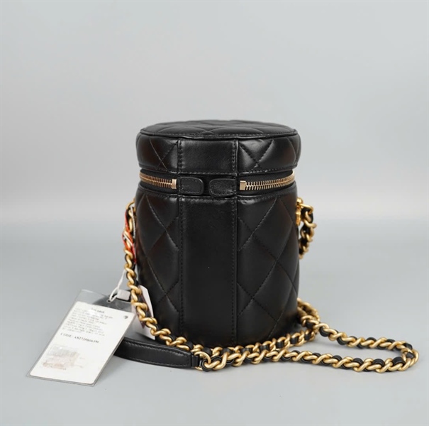 Túi Chanel Vanity đen (EJ61T43A) sz12 (HC) +