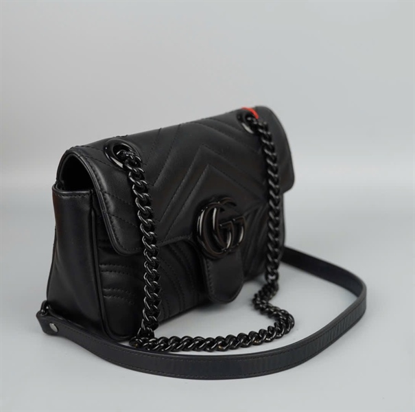 Túi GG Marmont đen (E038973177) sz20 (BQ) KG+