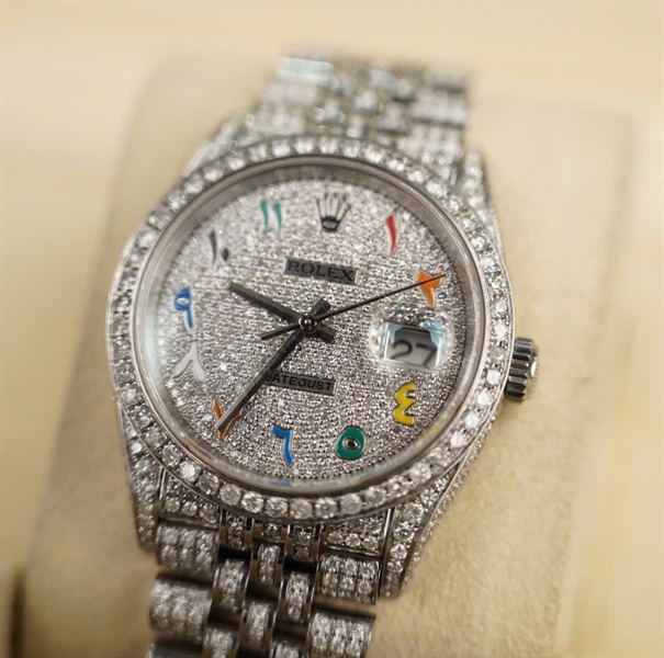 Đồng hồ Rolex bạc mặt số color (H29U5750) sz36mm (HC) KG+