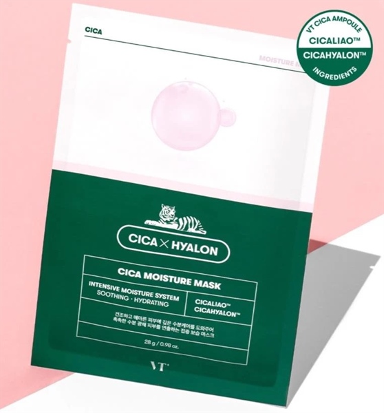 Mặt nạ siêu dưỡng ẩm trắng da tinh chất VT CICA Nhật Bản (Xanh lá)