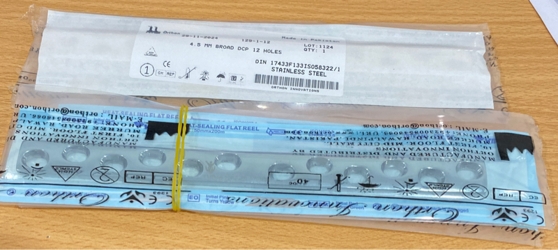 Nẹp DCP bản rộng 12 lỗ - Pakistan