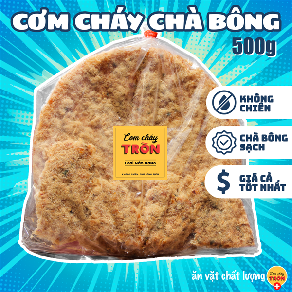 Cơm Cháy Chà Bông - Truyền thống - 500g (cơm tròn)