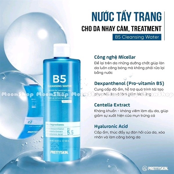 Nước Tẩy Trang B5 Prettyskin 500ml