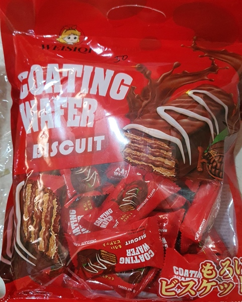 Bánh Xốp wafer weisiqi phủ socola