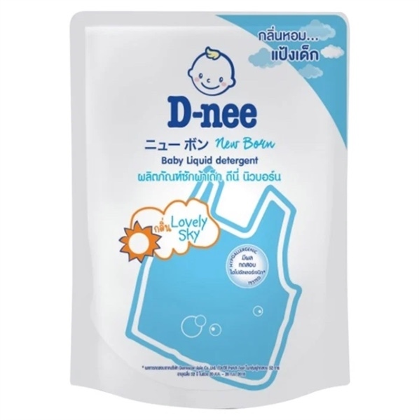 Nước giặt đồ D-nee new born baby laundry detergent lively Sky 1300 ml.