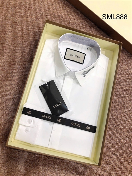 Sơ mi dài tay cổ thêu GUCCI SML888